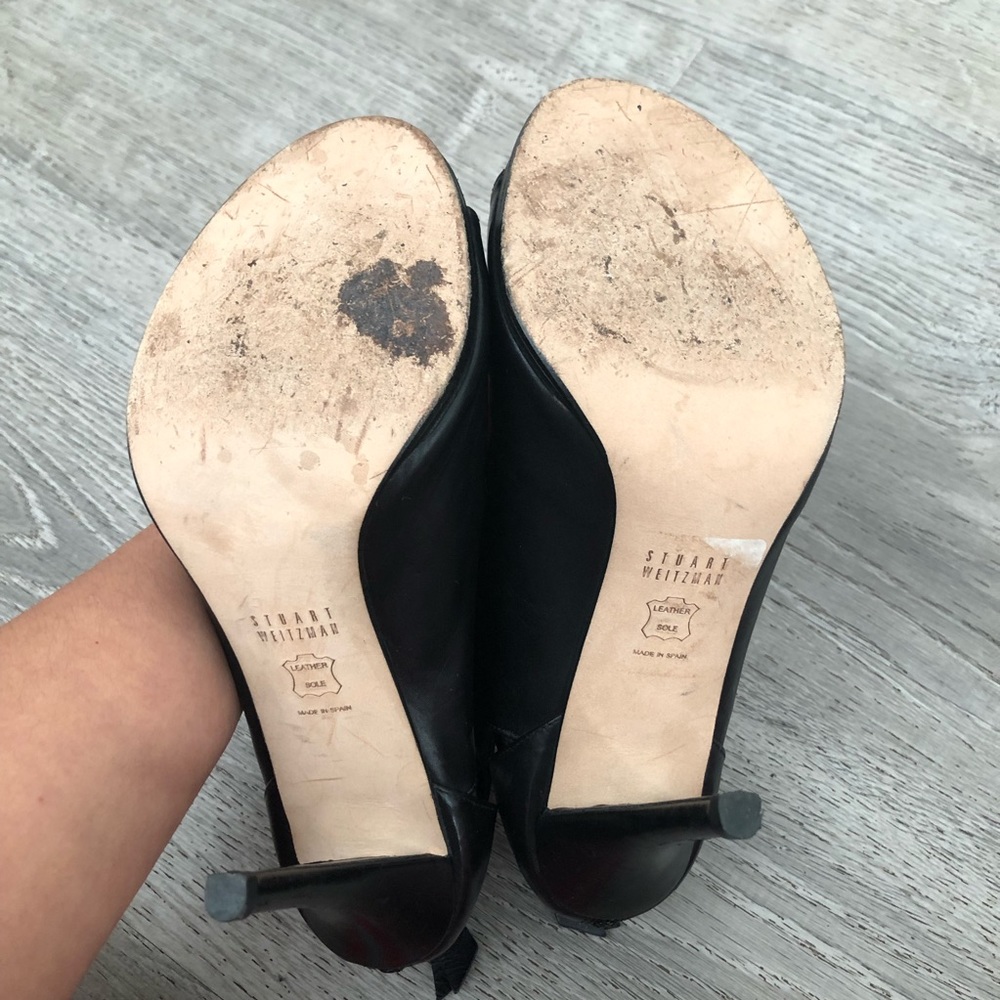 Stuart Weitzman Open Toe Pumps Size 7 - image 6